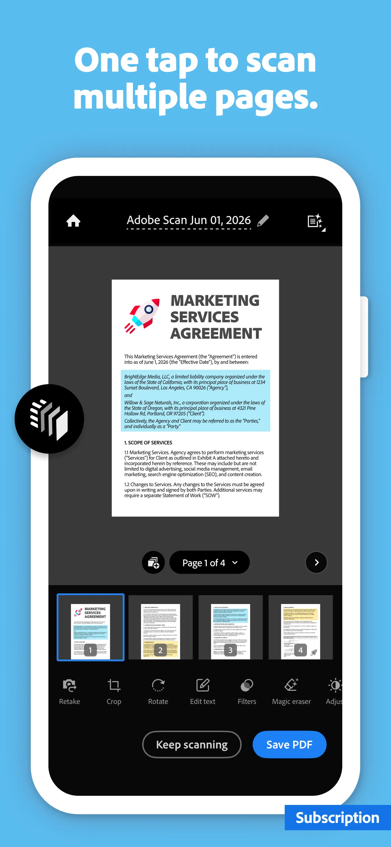 Adobe Scan: PDF & OCR Scanner screenshot 3