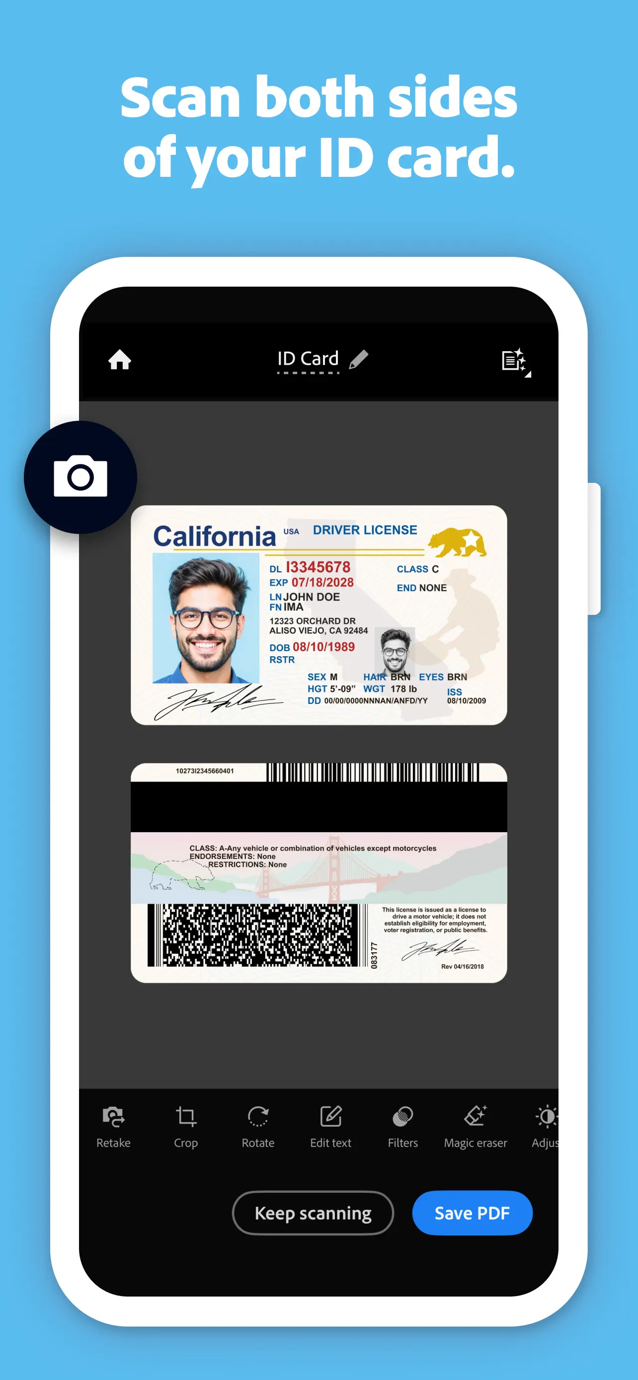 Adobe Scan: PDF & OCR Scanner screenshot 8