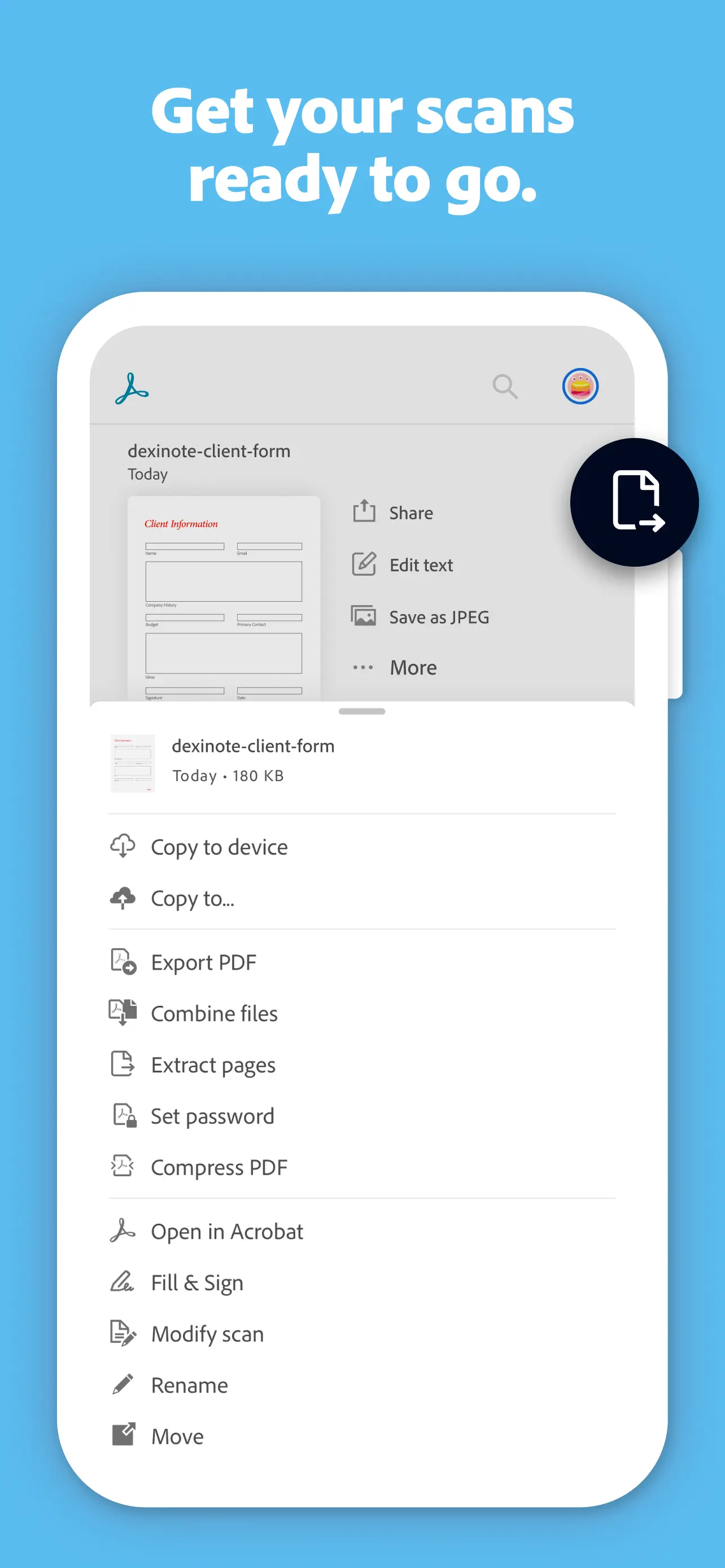 Adobe Scan: PDF & OCR Scanner screenshot 10