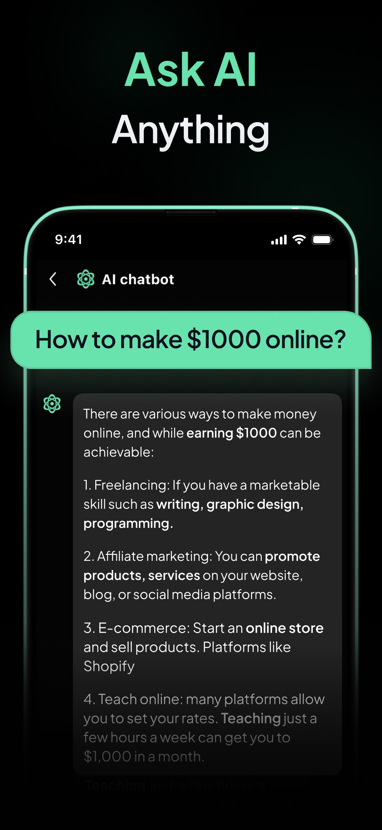 AI Chatbot - Ask Me Anything screenshot