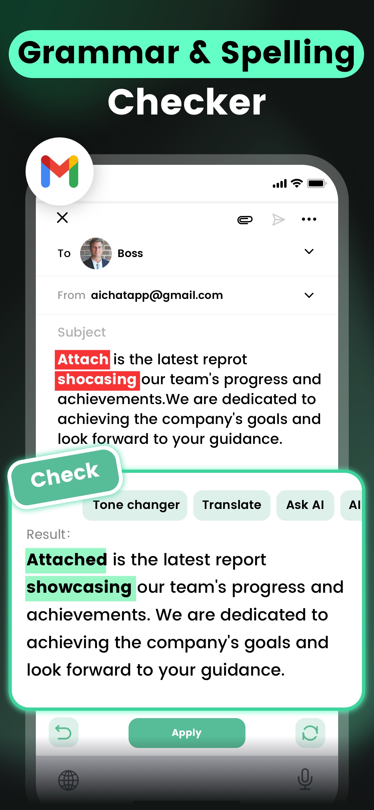 AI Keyboard: Chatbot, Grammar screenshot 3