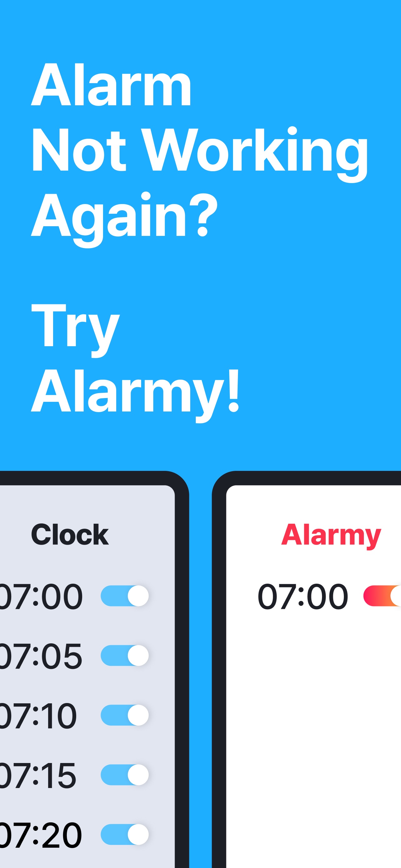 Alarmy - Loud alarm clock screenshot