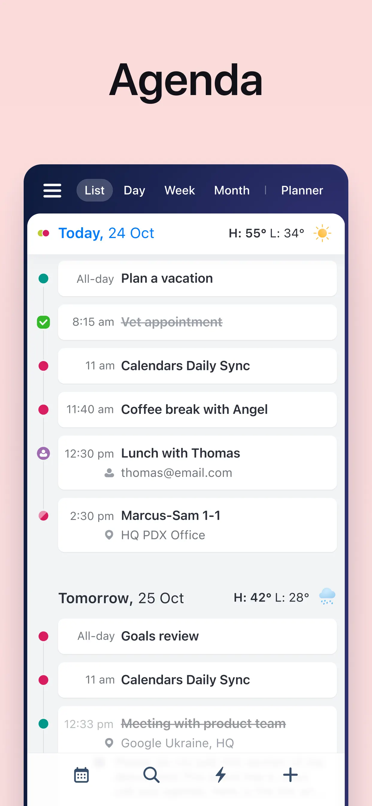 Calendars: Schedule Planner screenshot 6