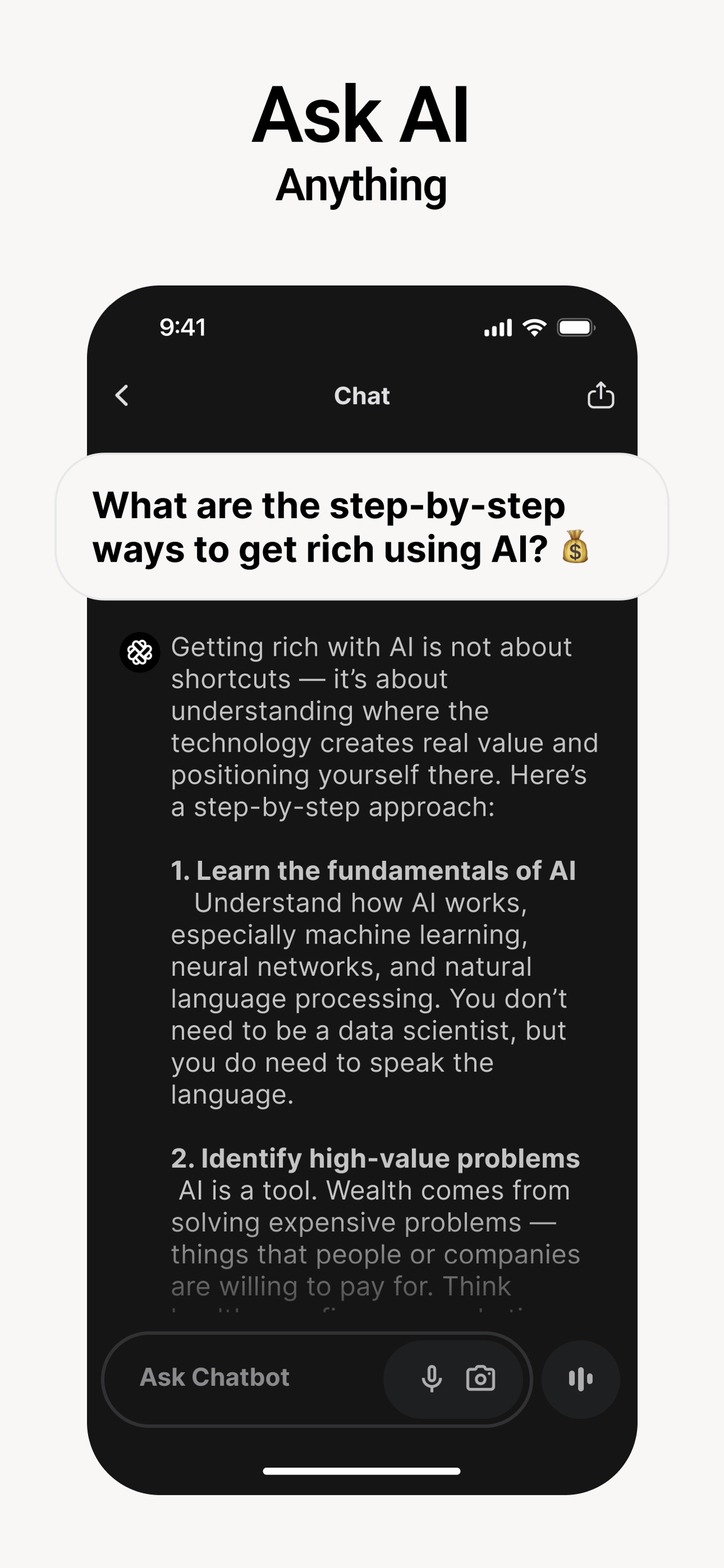 Chatbot App: AI Assistant screenshot 2