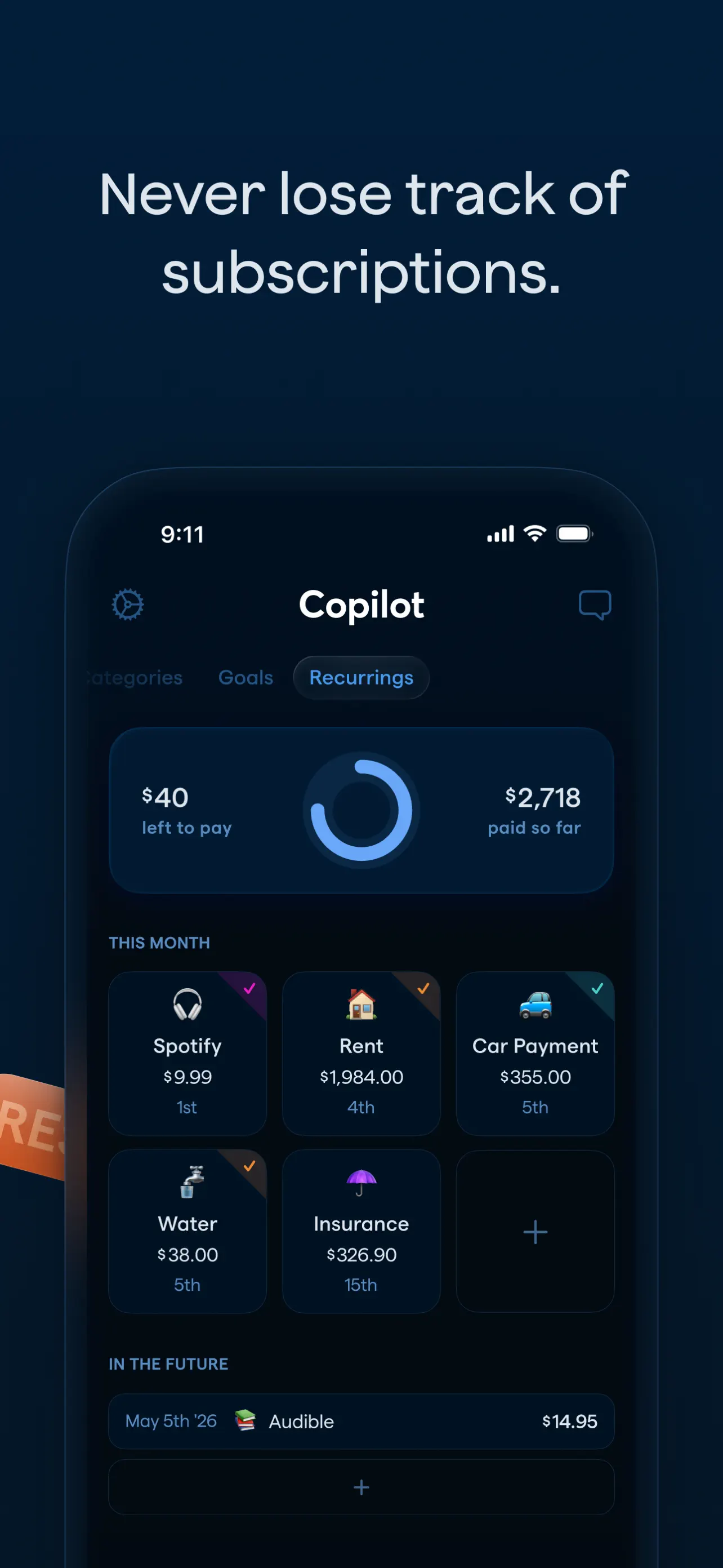 Copilot: Track & Budget Money screenshot 5