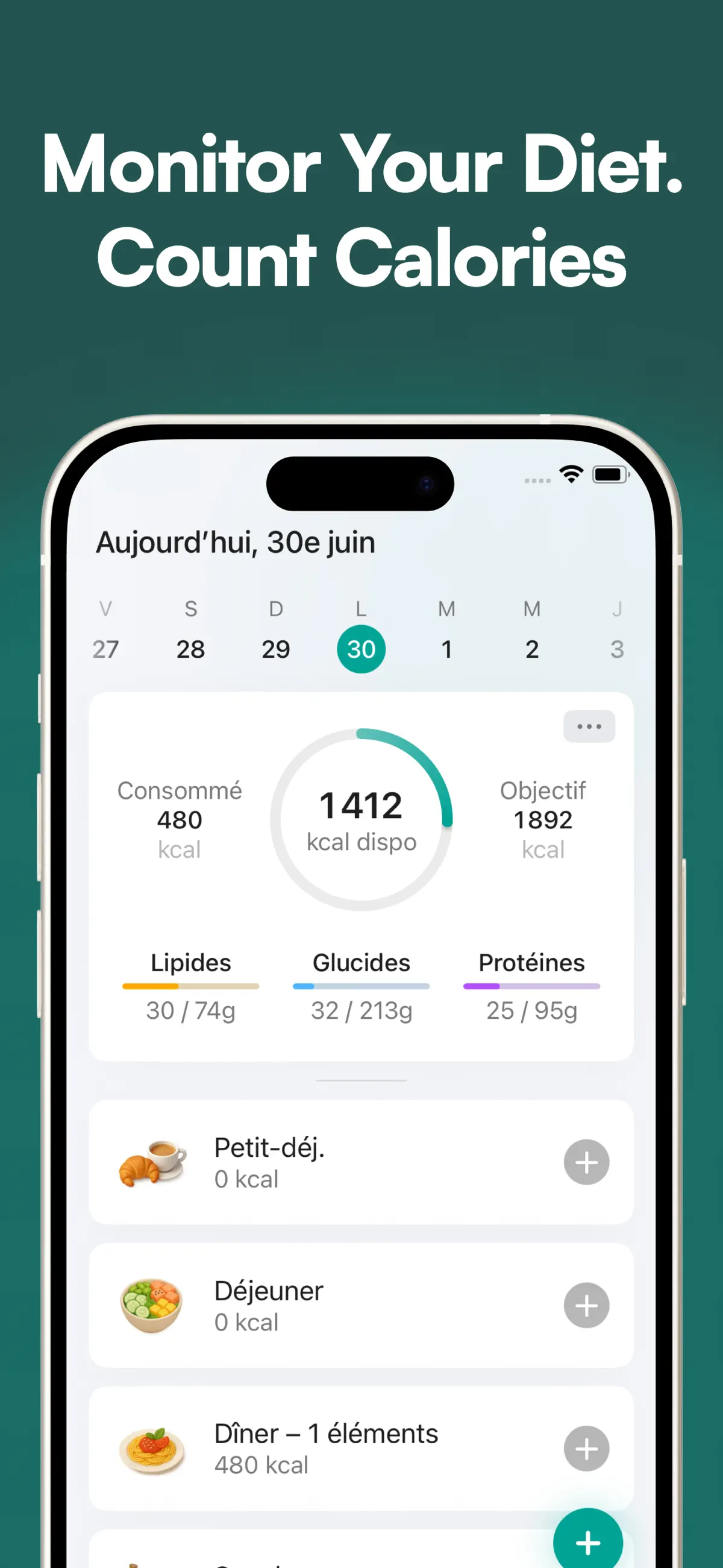 Diet & Food Tracker: EatWell screenshot