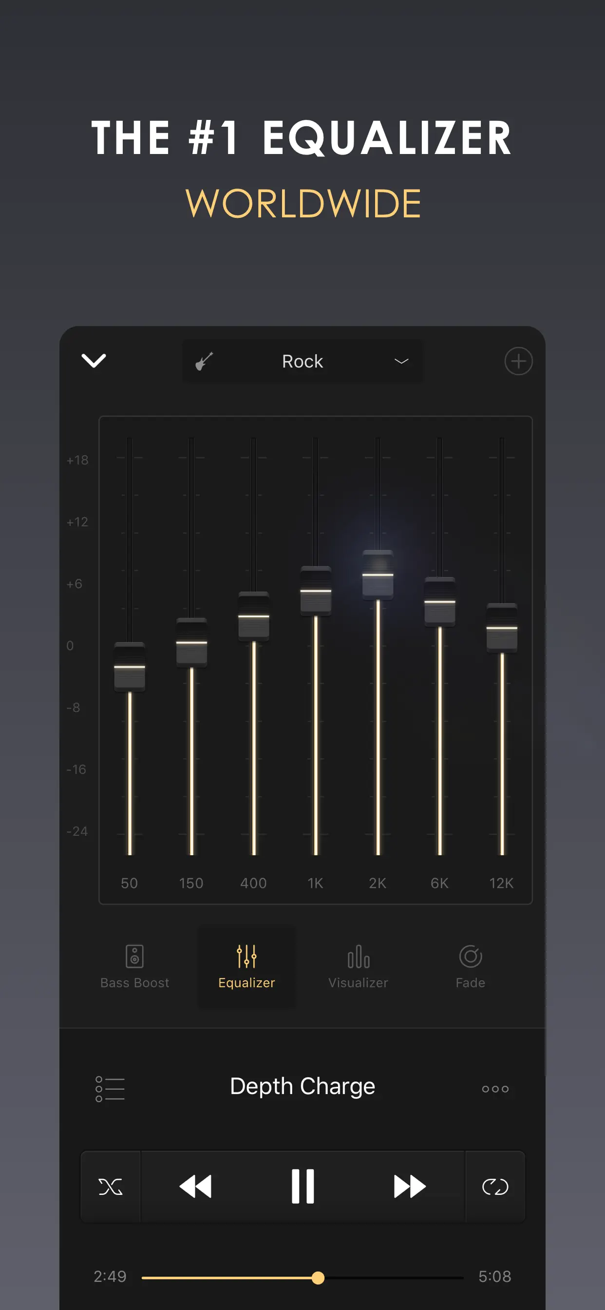 Equalizer+ HD music player screenshot 2