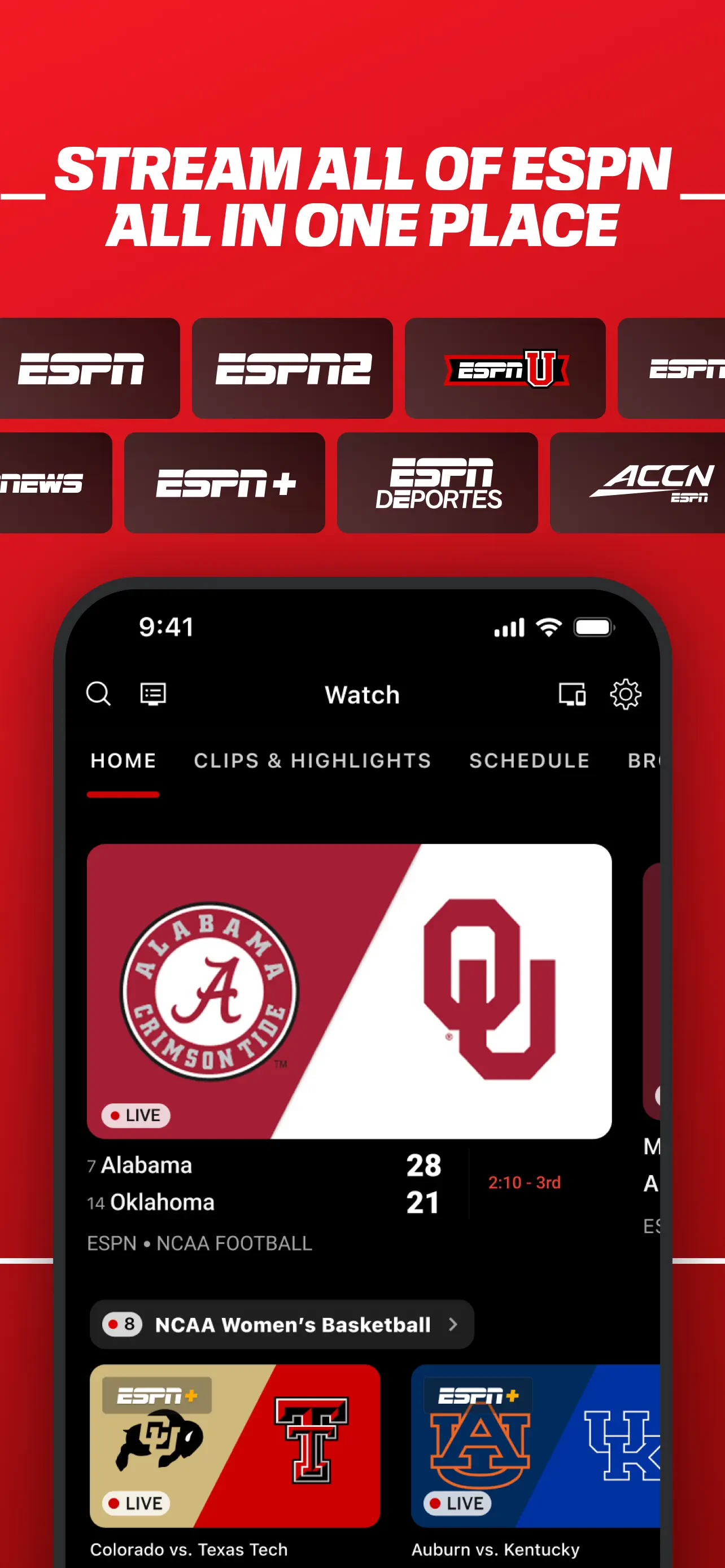 ESPN: Live Sports & Scores screenshot