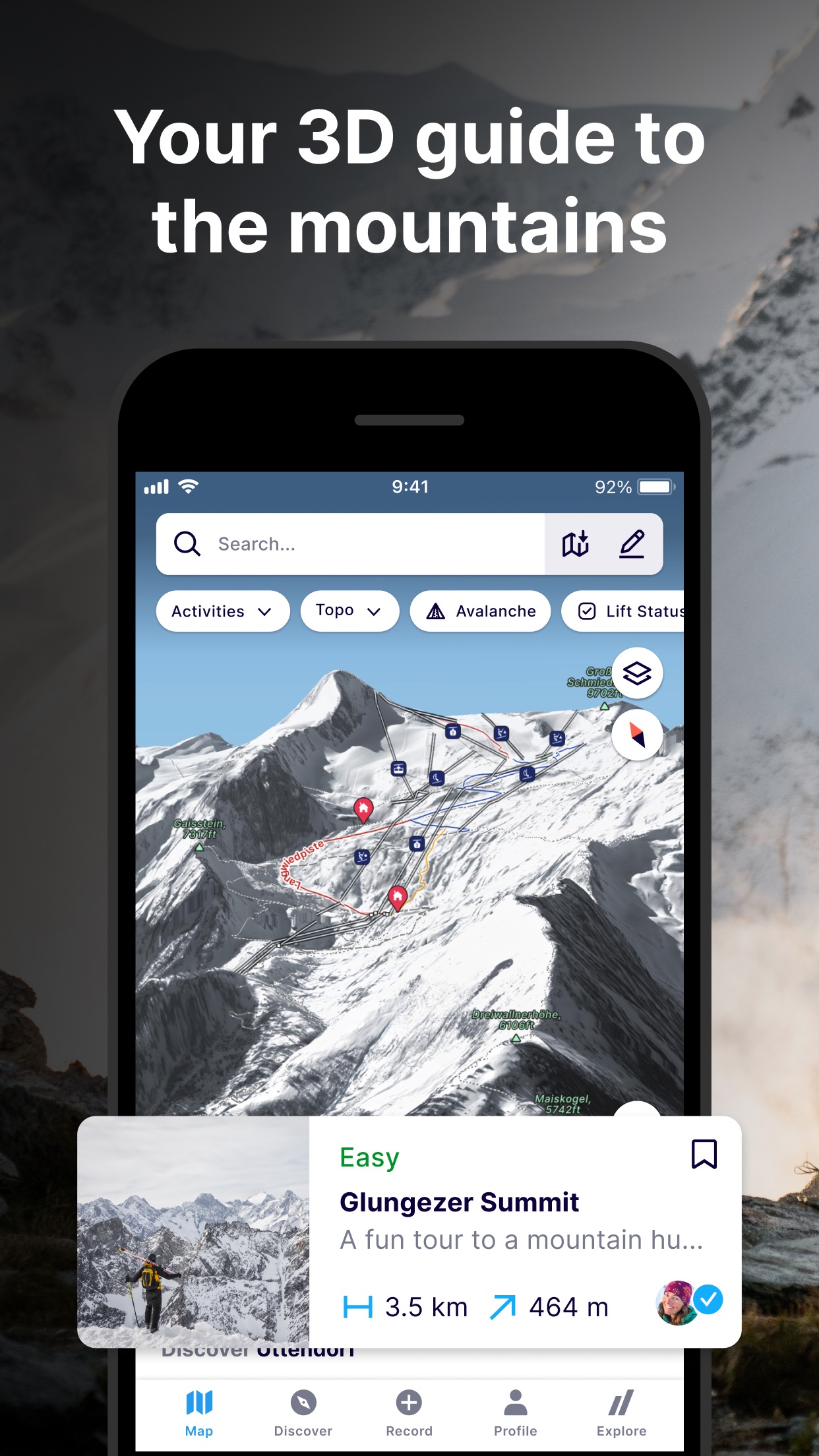 FATMAP: Ski, Hike & Trail Maps screenshot 3