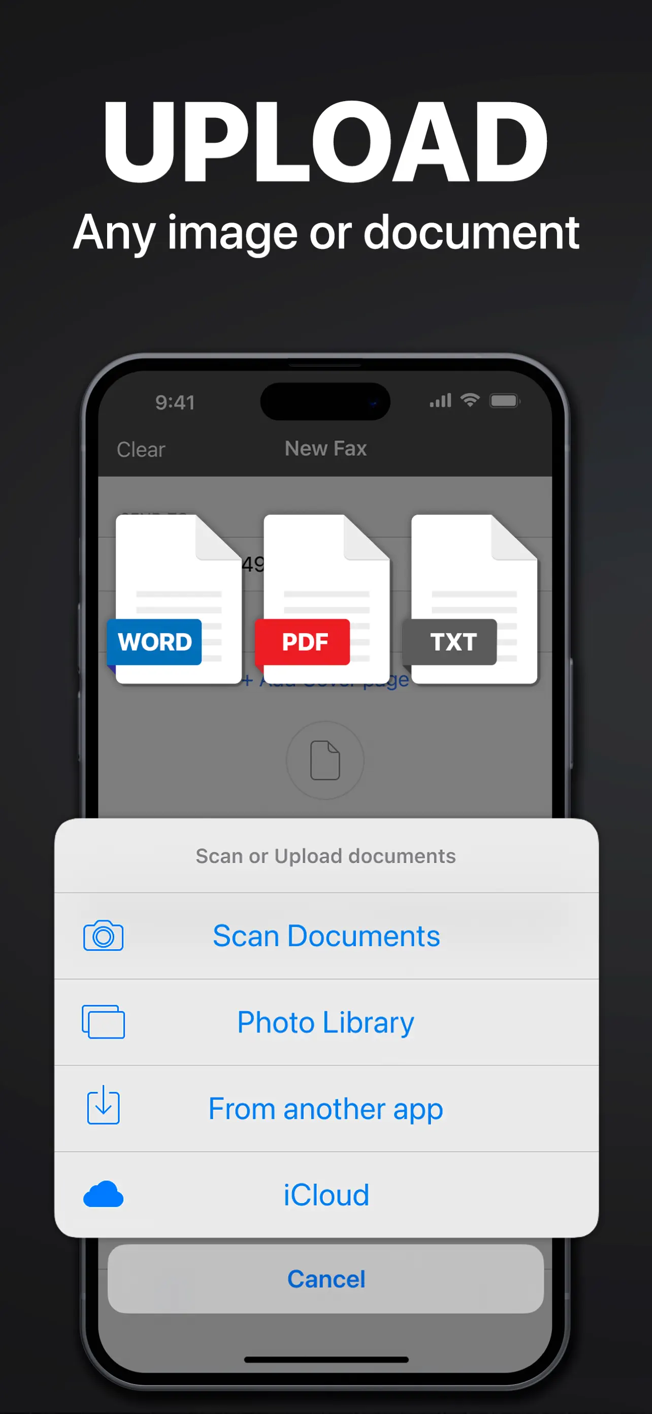 FAX from iPhone: Send Doc App screenshot 3
