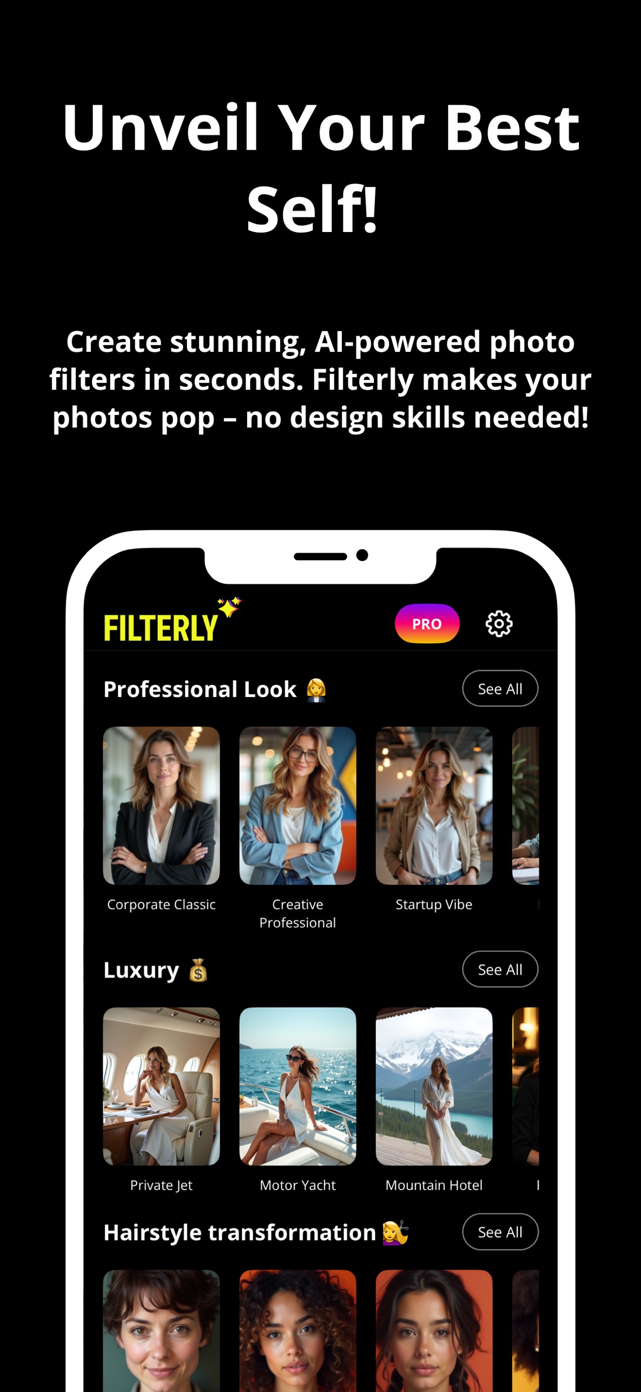 Filterly - AI Photo Enhancer screenshot