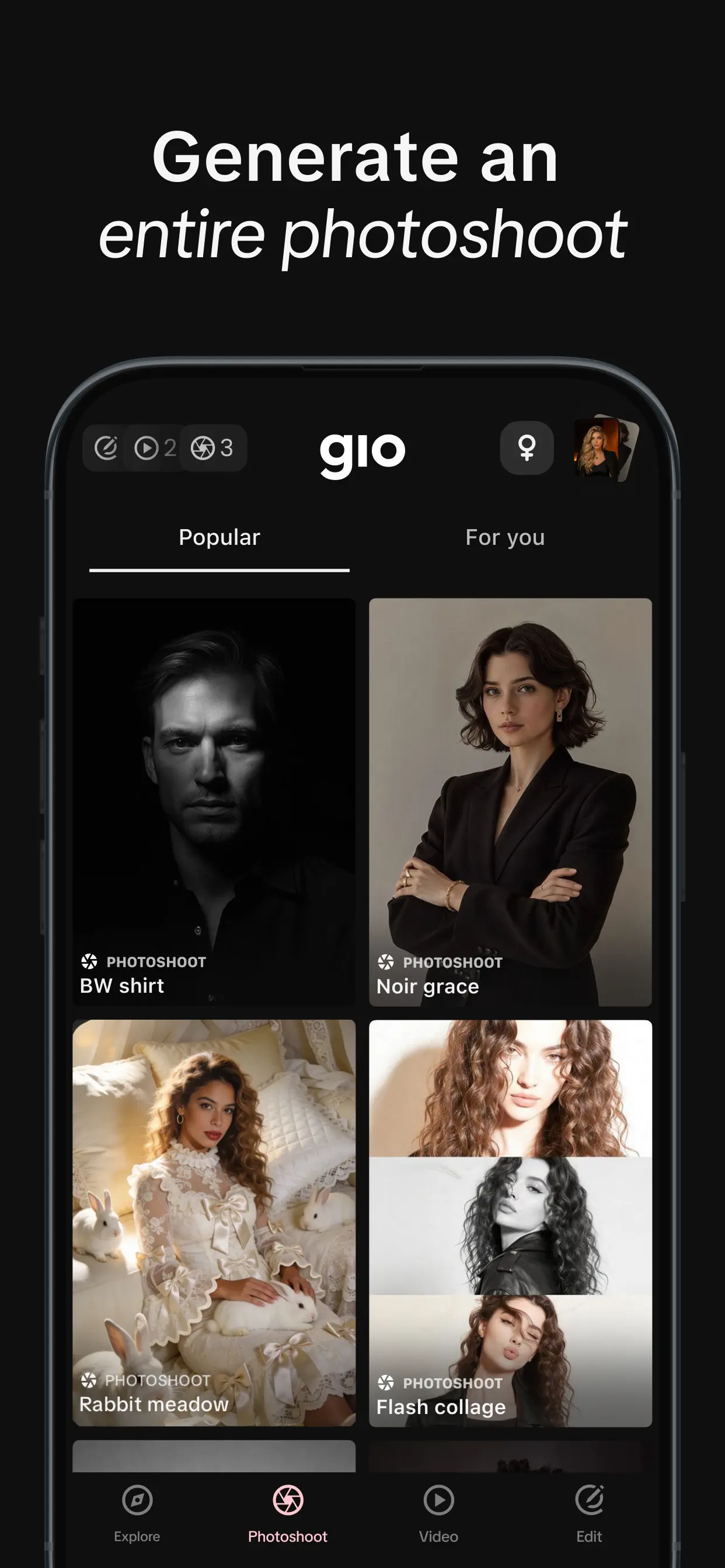 GIO - AI Photoshoot Generator screenshot 2