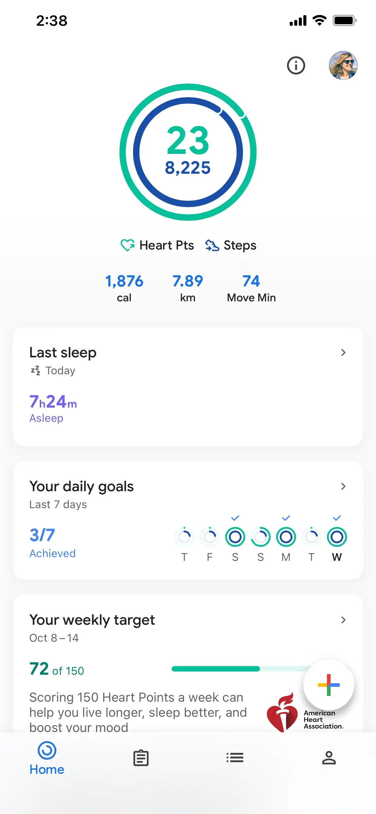 Google Fit: Activity Tracker screenshot