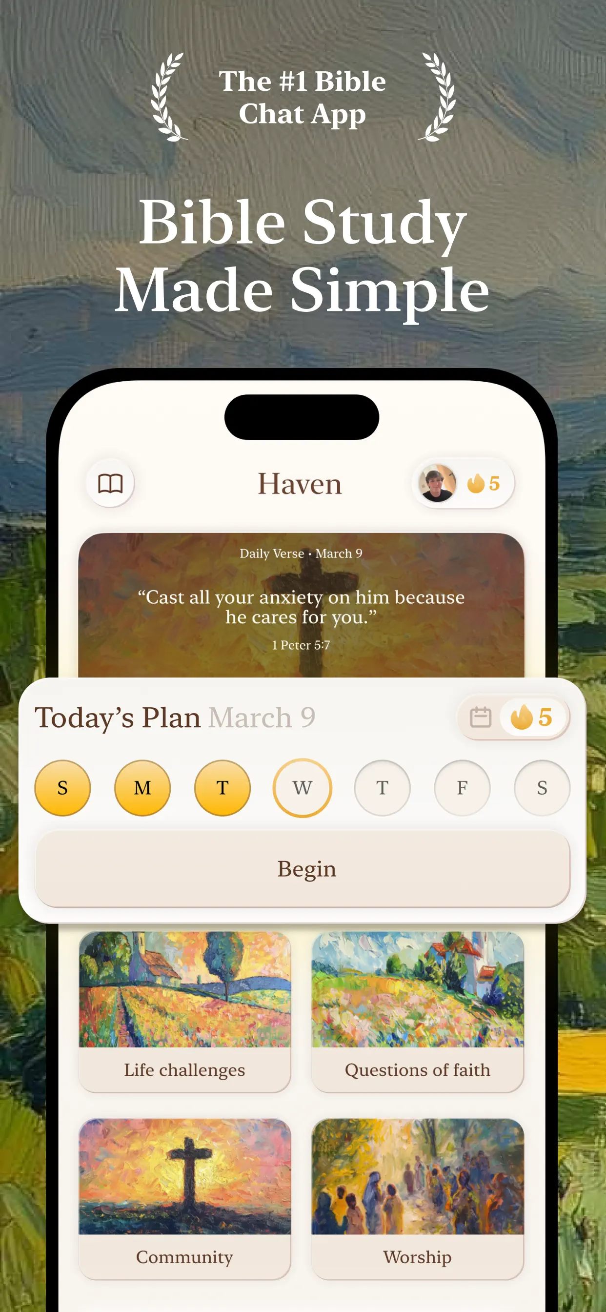 Haven - Bible Chat screenshot