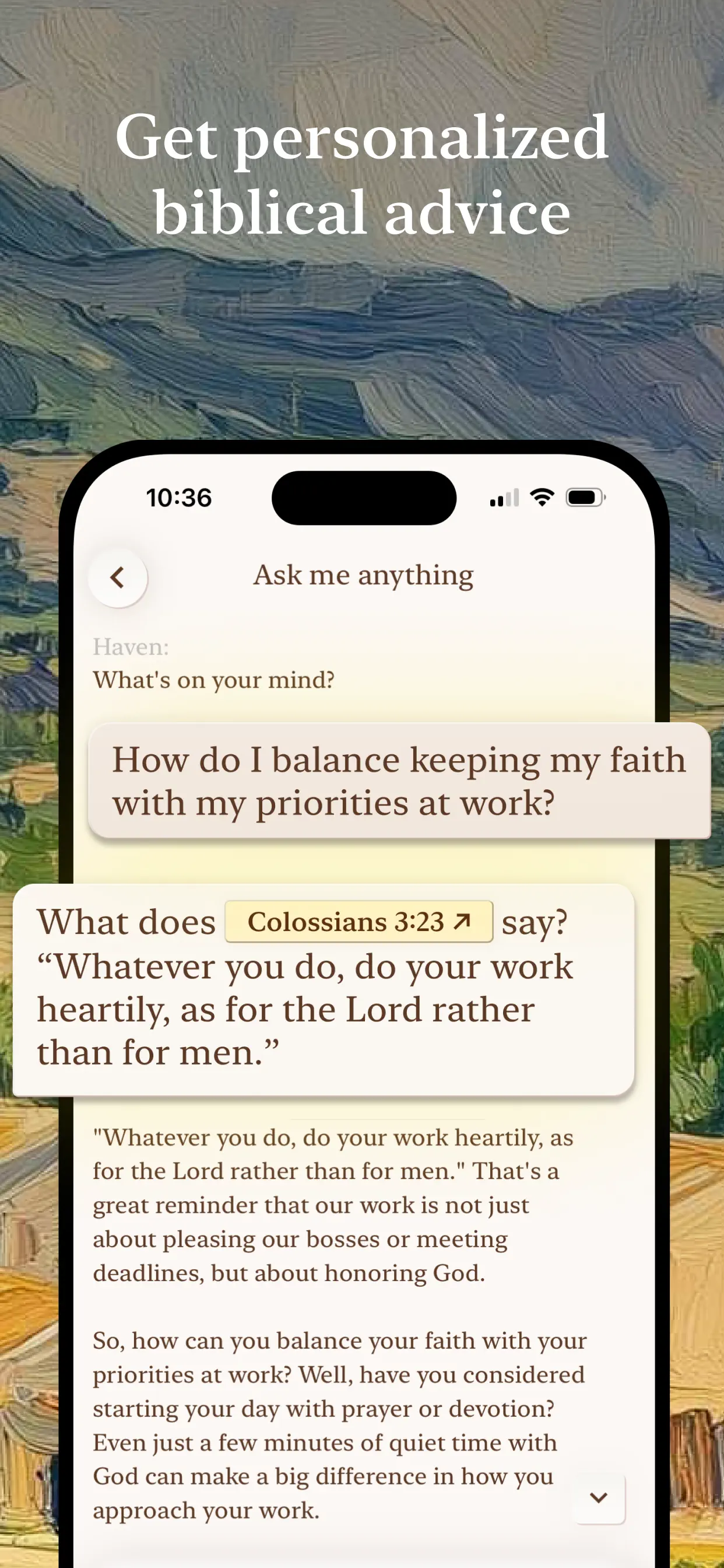Haven - Bible Chat screenshot 5