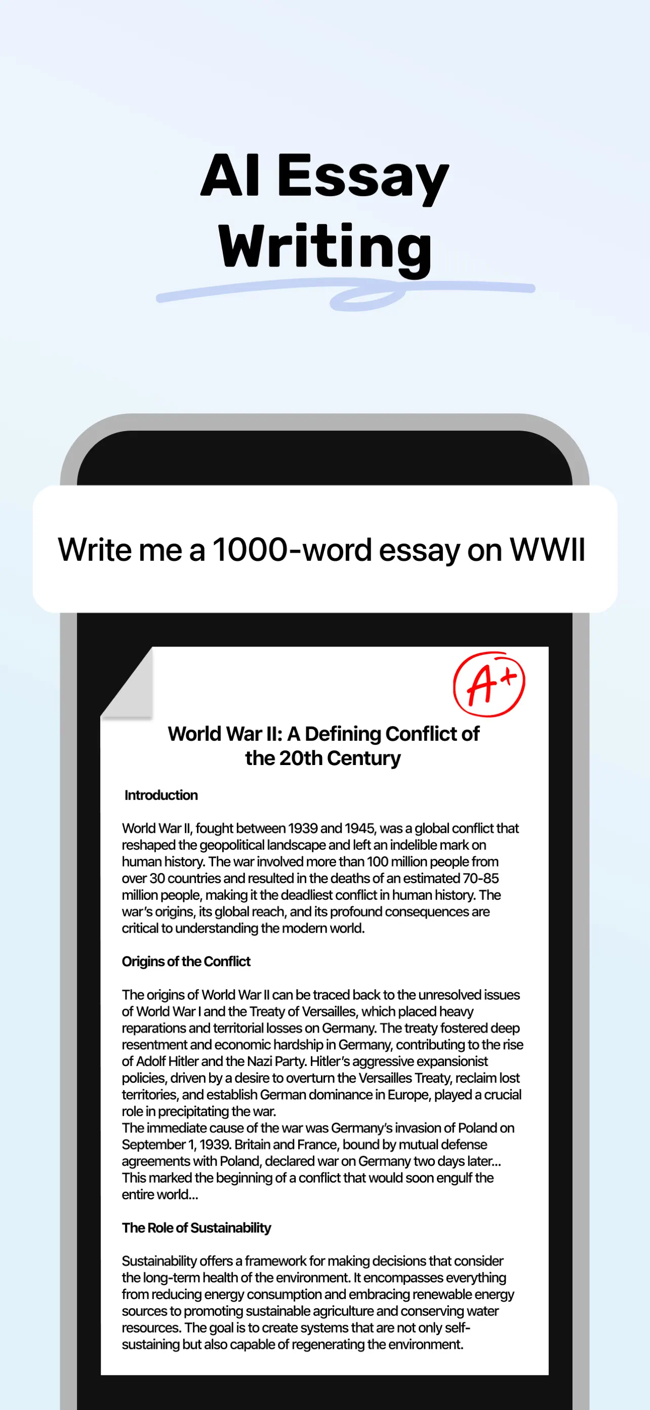 Homework AI - Math & Essay App screenshot 4