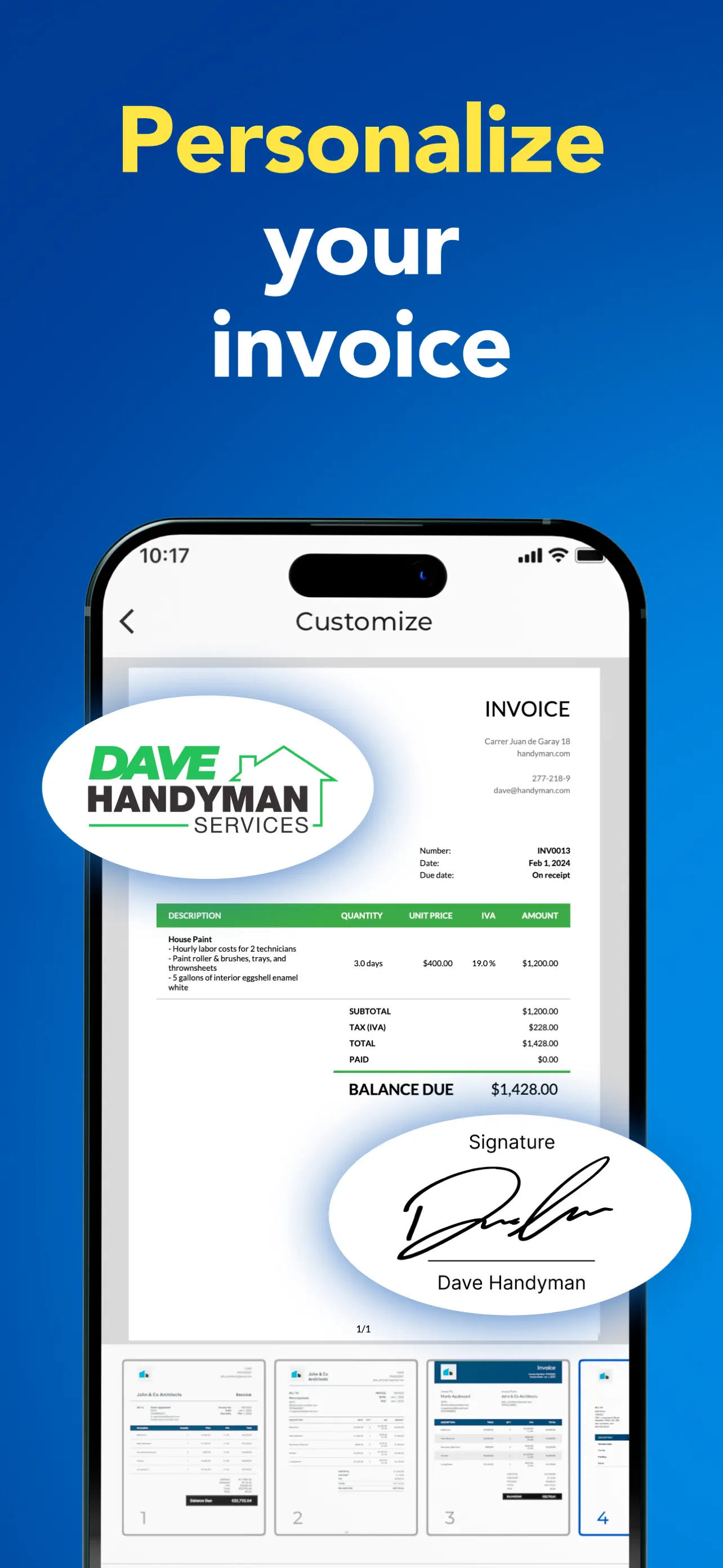 Invoice Maker - Invoice Fly screenshot 3