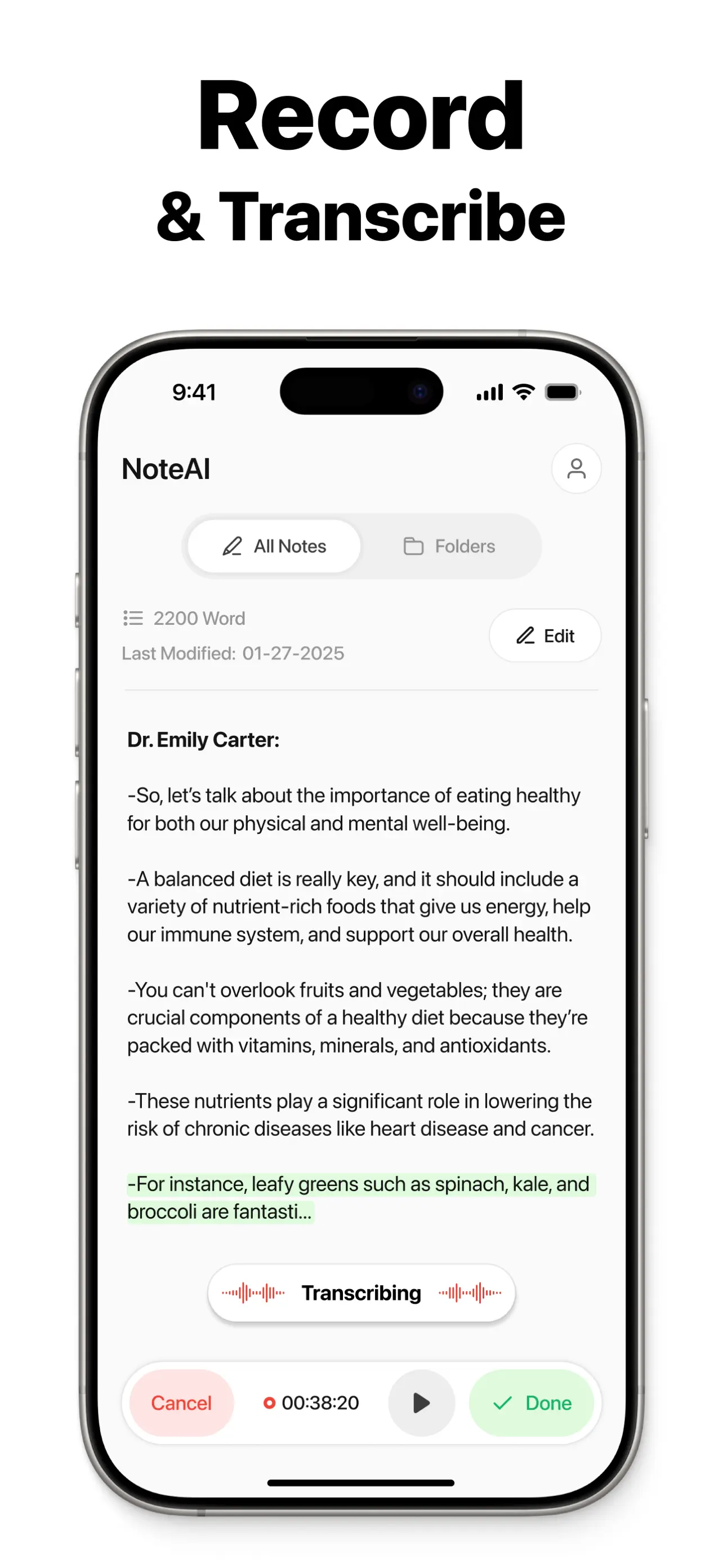Note AI: Smart Note Taker screenshot 2