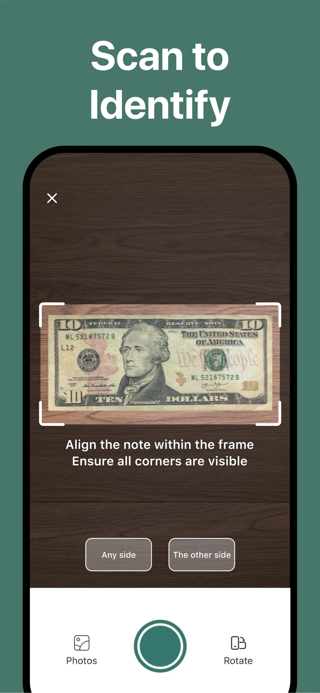 NoteSnap: Banknote Identifier screenshot 2
