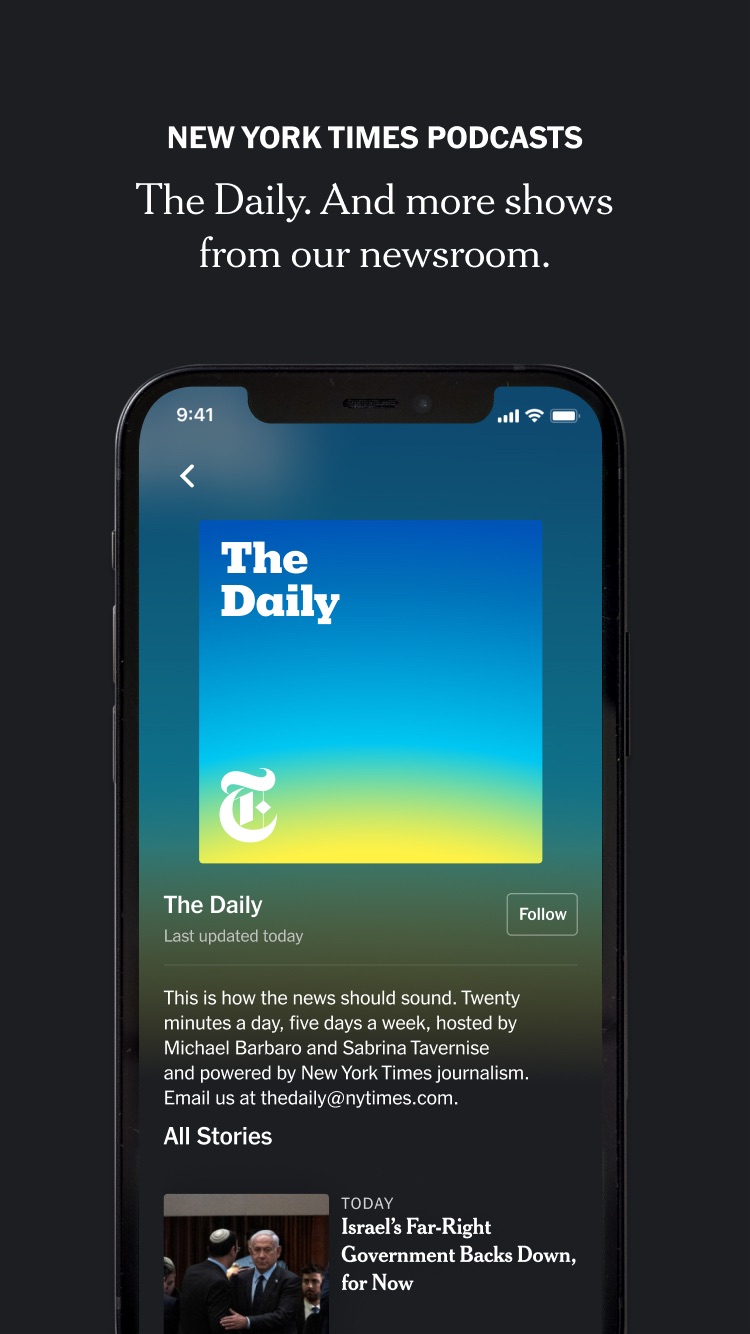 NYT Audio screenshot