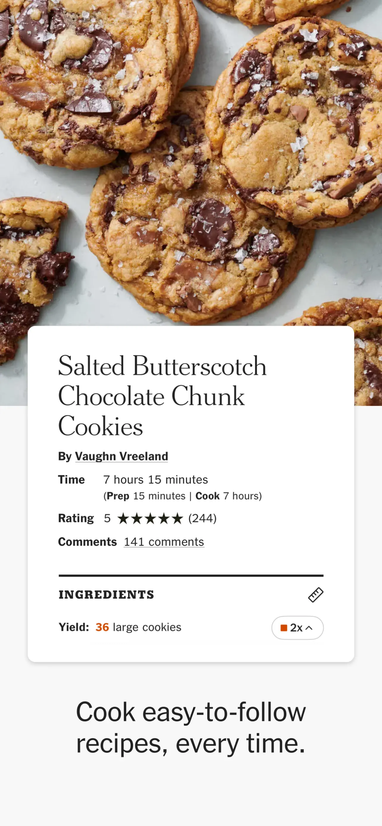 NYT Cooking: Quick Tasty Meals screenshot 10