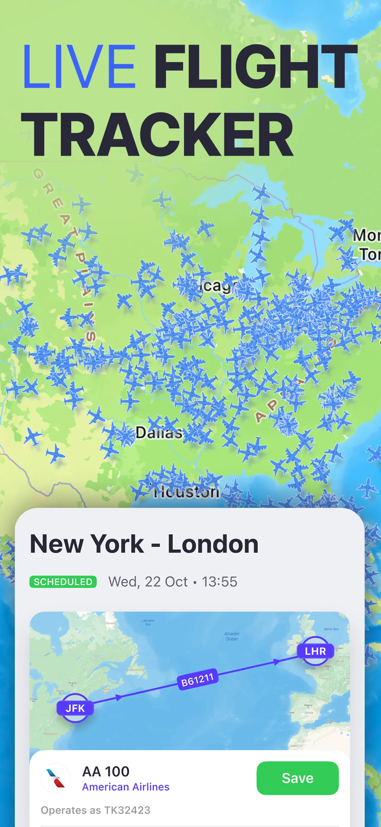 Planes Live - Flight Tracker screenshot