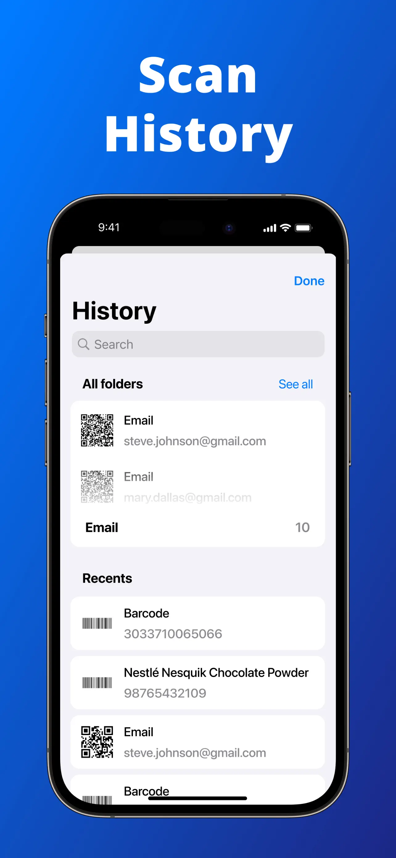 QR Code Reader，Barcode Scanner screenshot 7