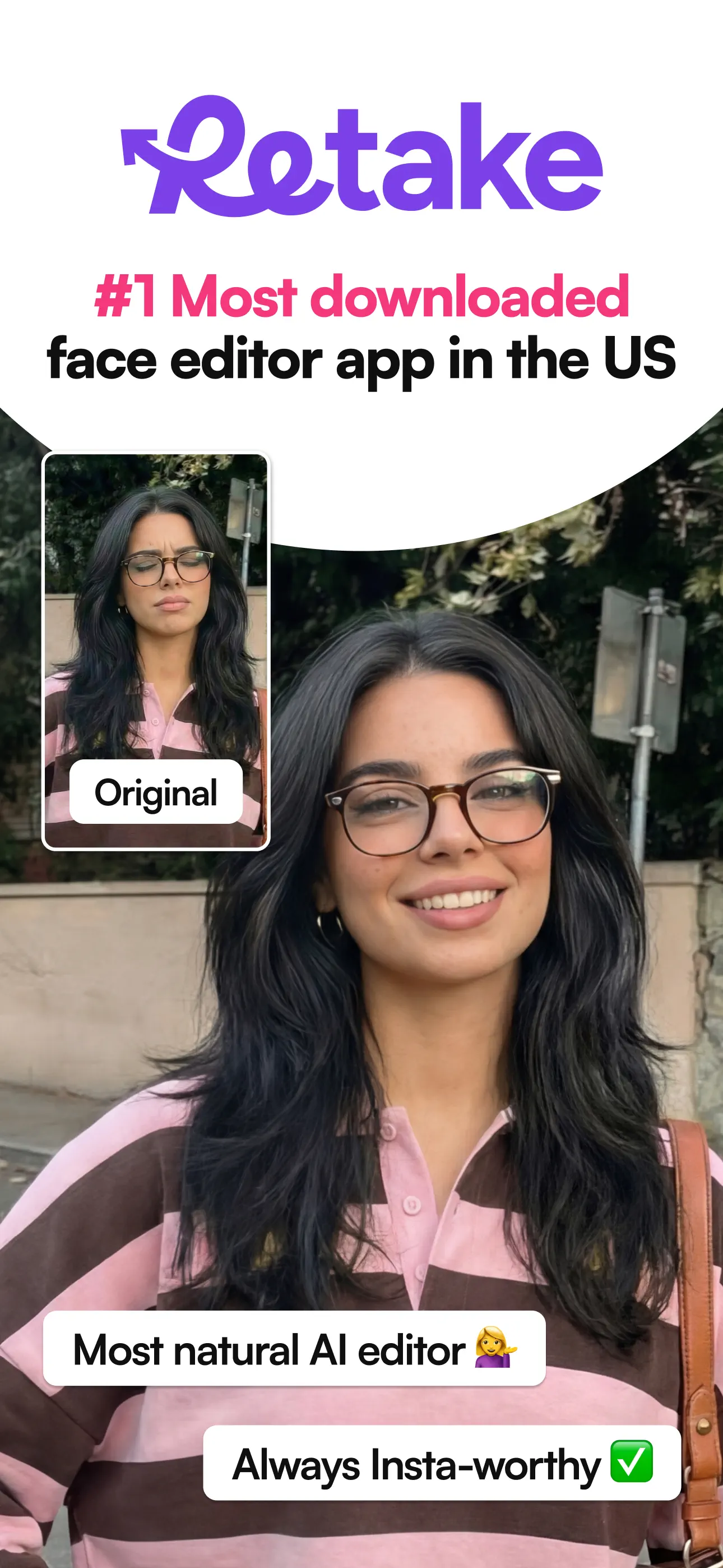 Retake AI Face & Selfie Editor screenshot