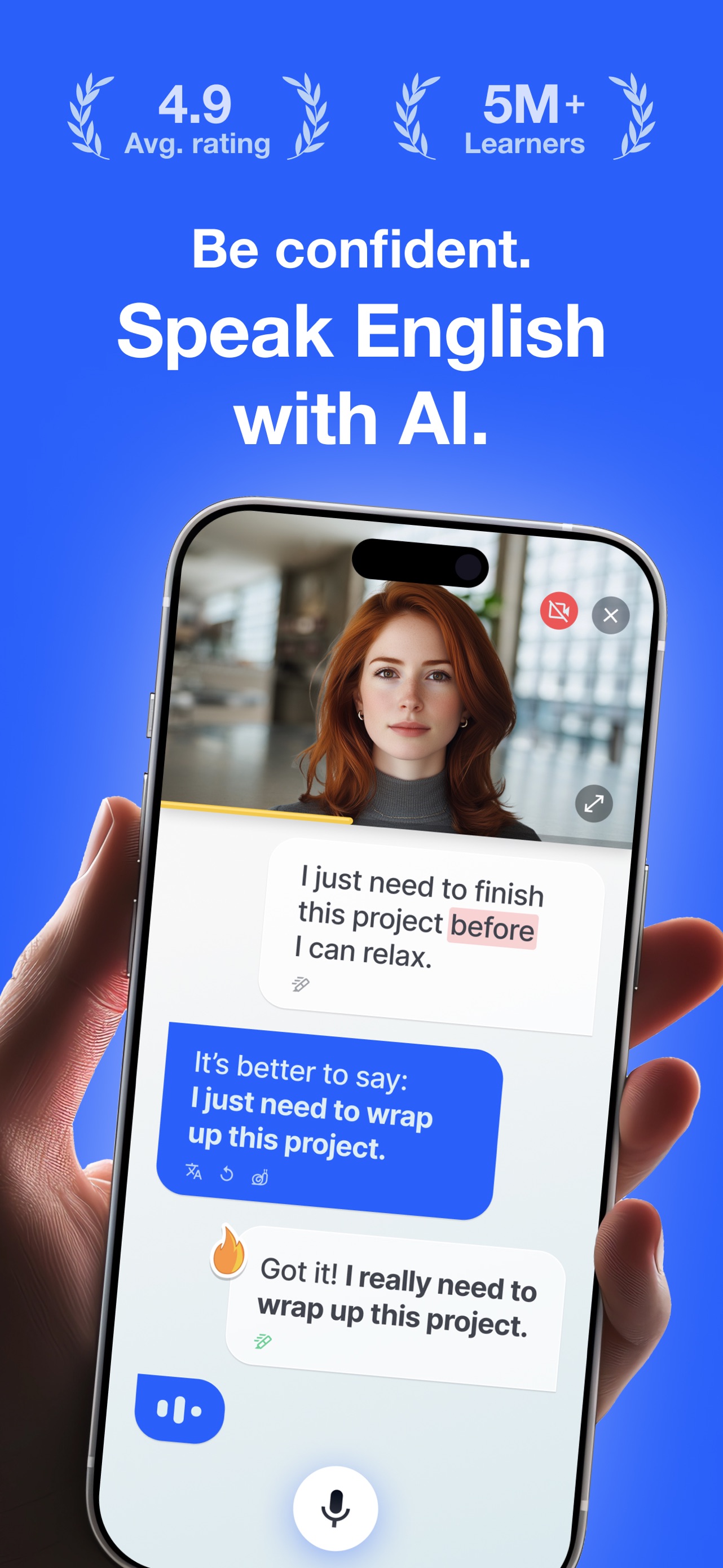 Speak English with Loora AI screenshot