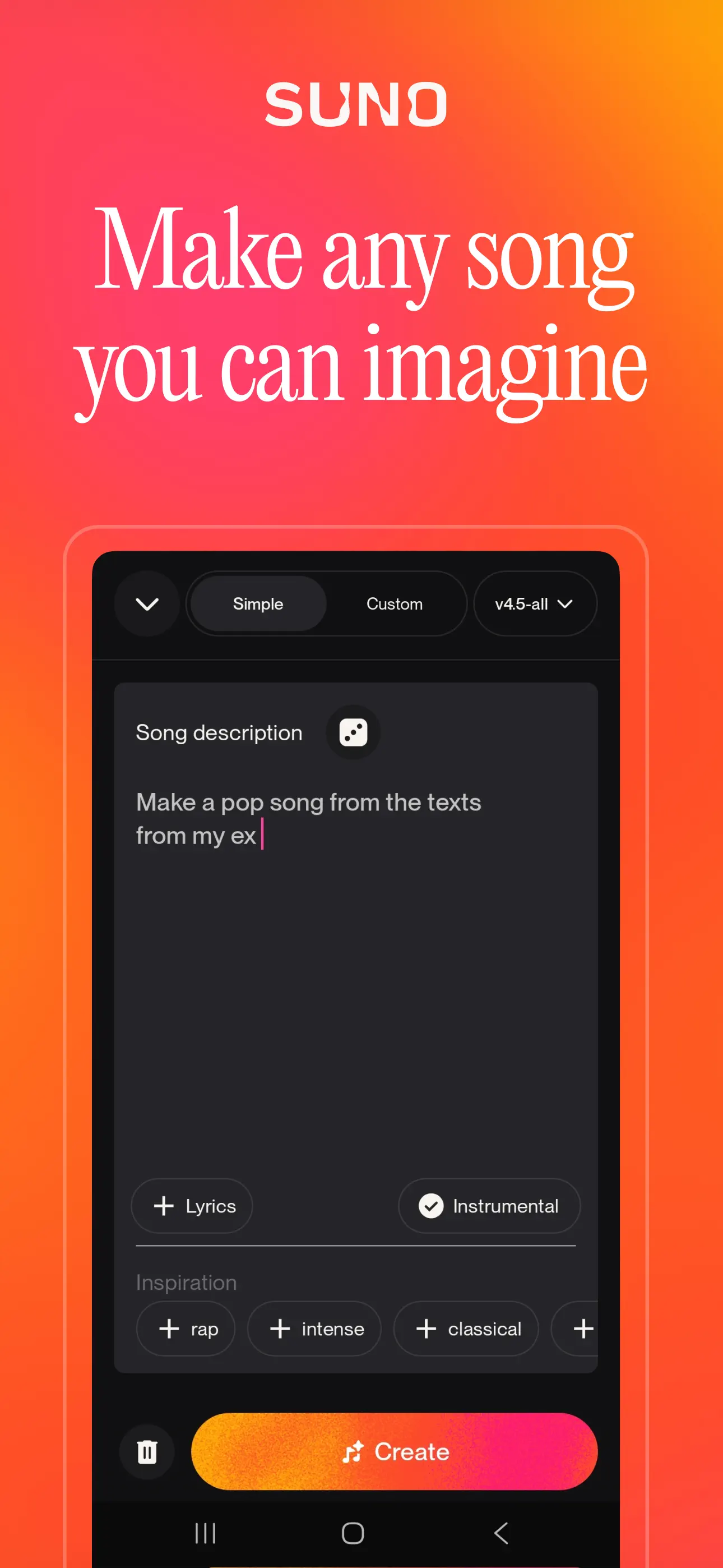 Suno - AI Songs & Music screenshot