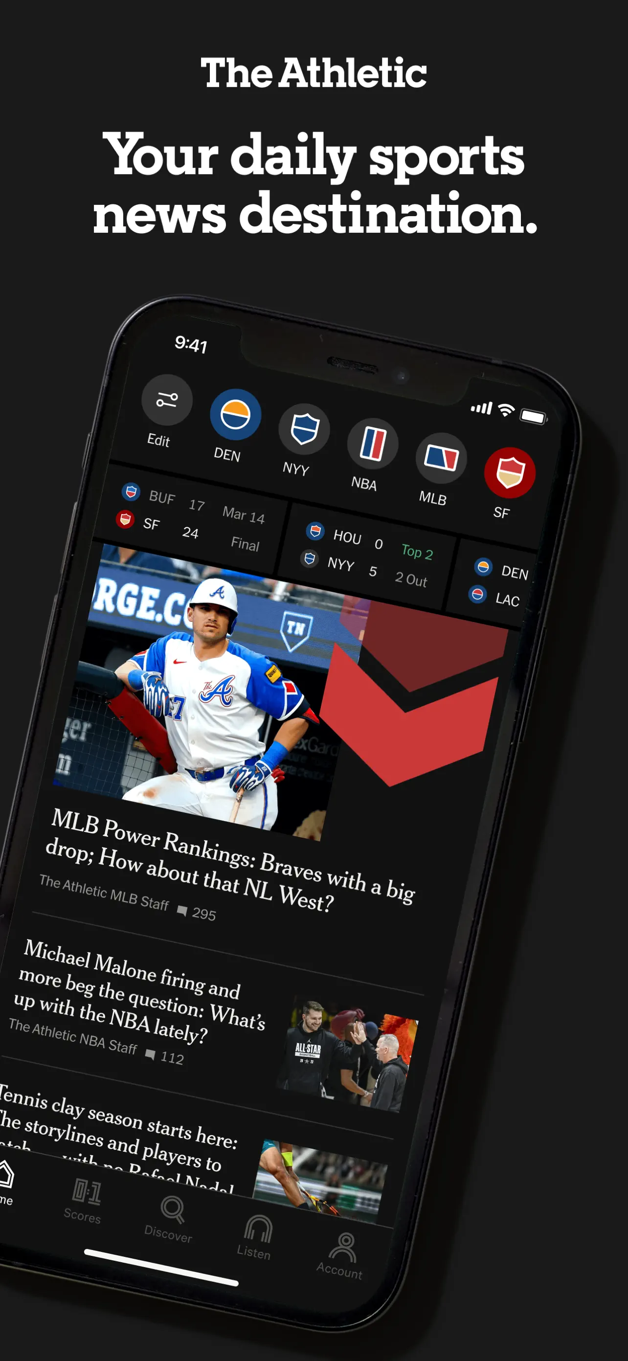 The Athletic: All Sports News screenshot