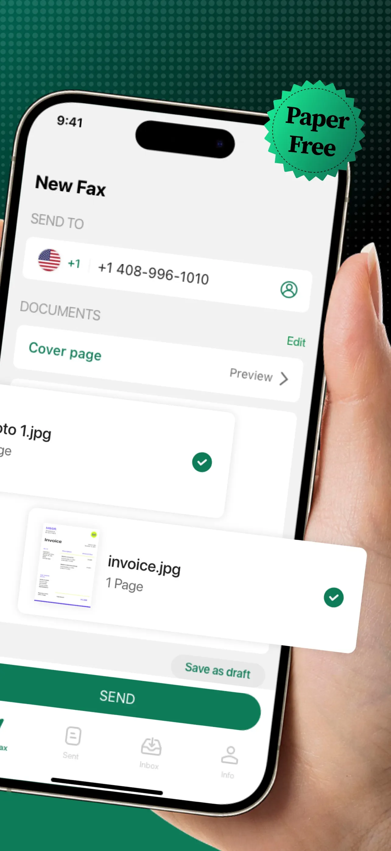 Tiny Fax: Send Fax From iPhone screenshot 2