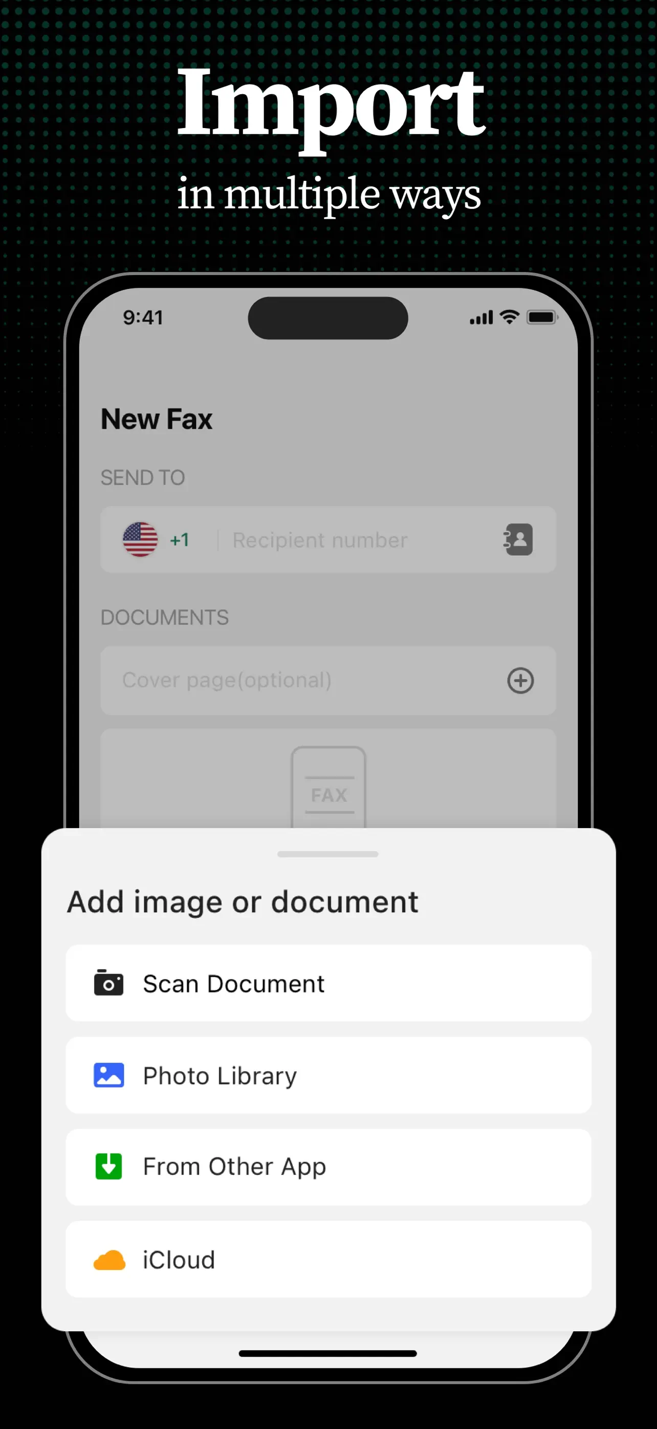Tiny Fax: Send Fax From iPhone screenshot 3