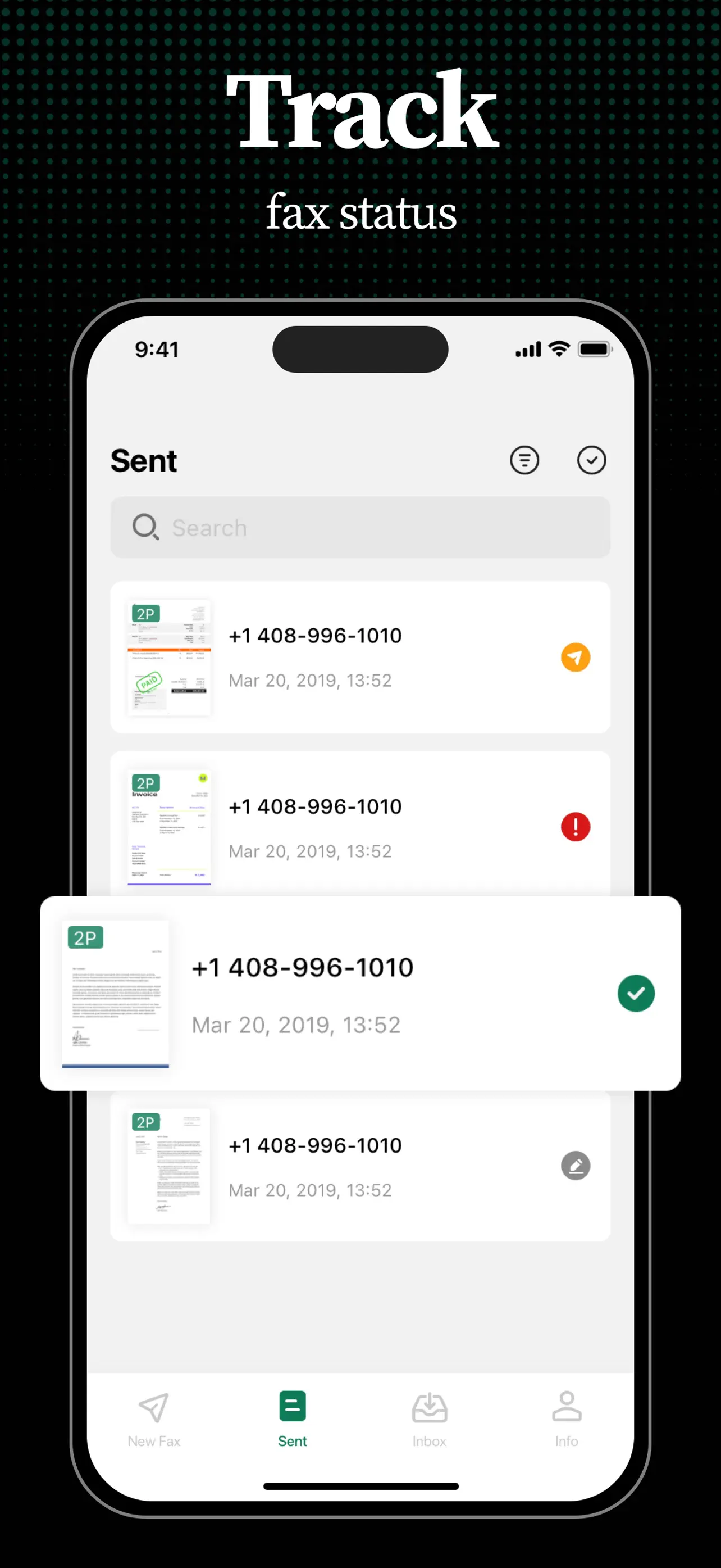 Tiny Fax: Send Fax From iPhone screenshot 5