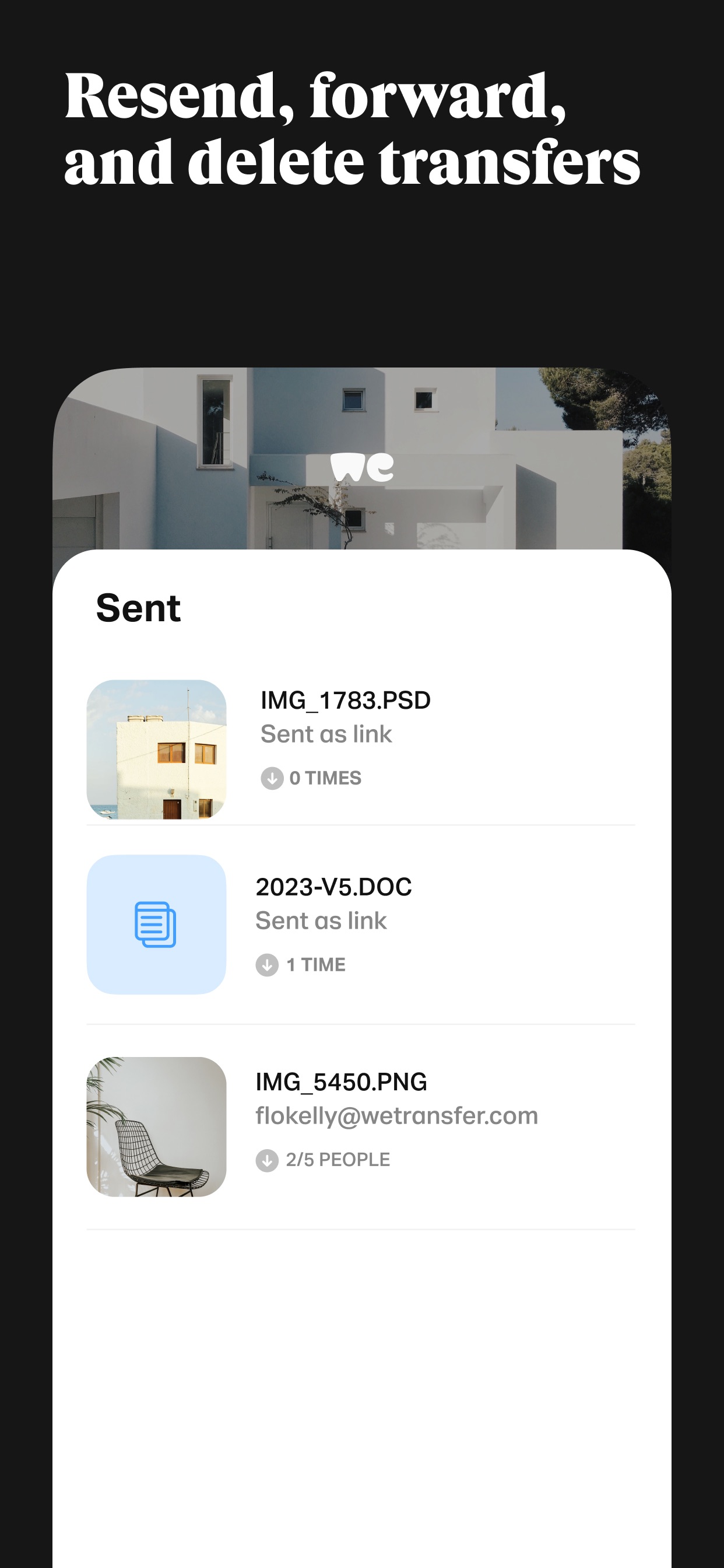 WeTransfer: Transfer Files screenshot 7