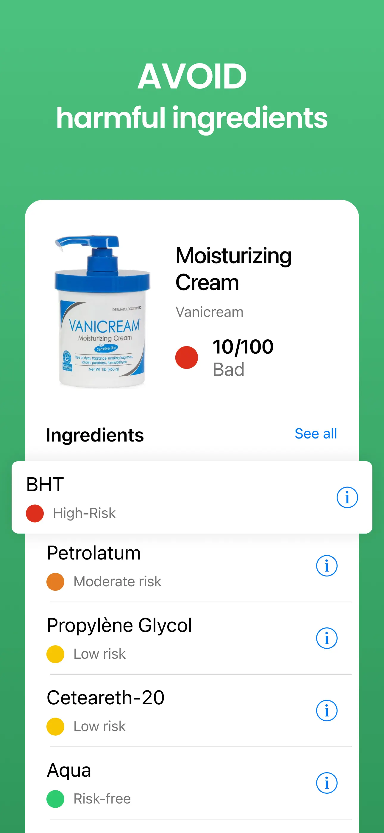 Yuka - Food & Cosmetic Scanner screenshot 2