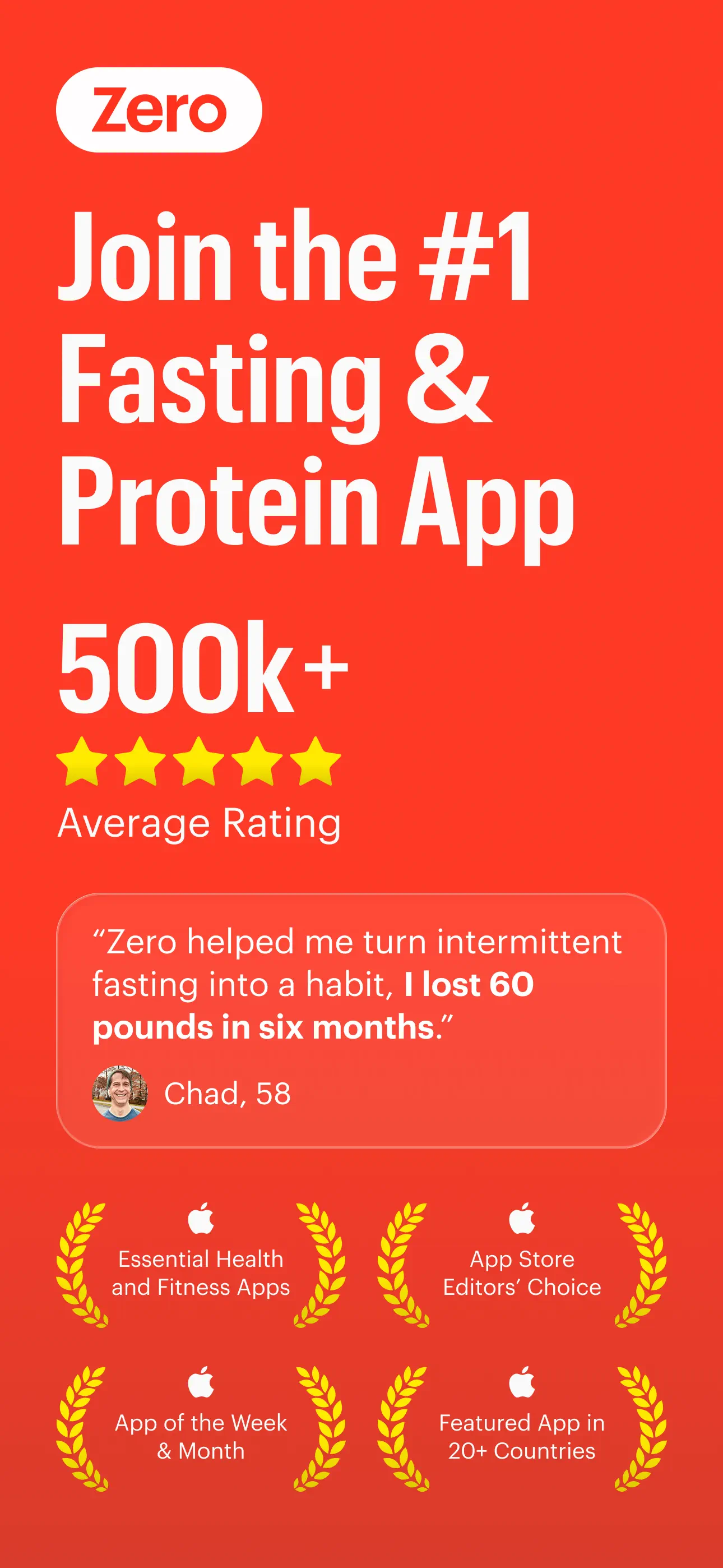 Zero: Fasting & Food Tracker screenshot